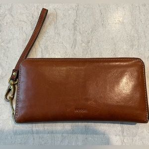 Fossil Leather Wallet Clutch